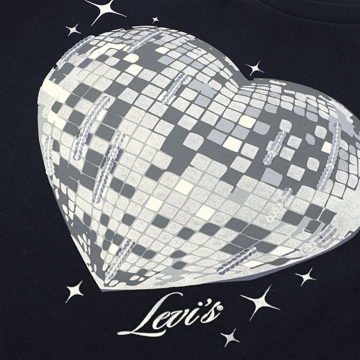 Disco Top – antrasitt med paljetthjerte