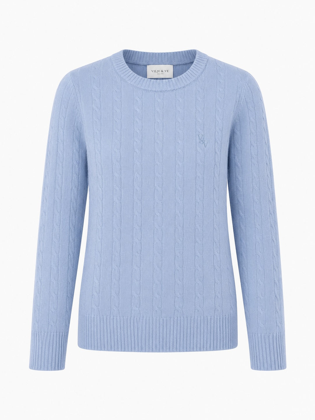 Elise strikket genser Sky Blue