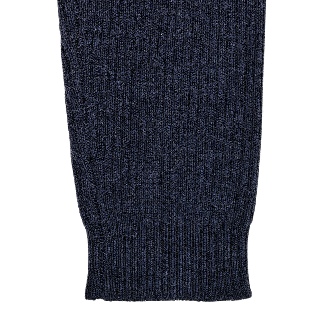 Merino ribbleggings med snøring Navy