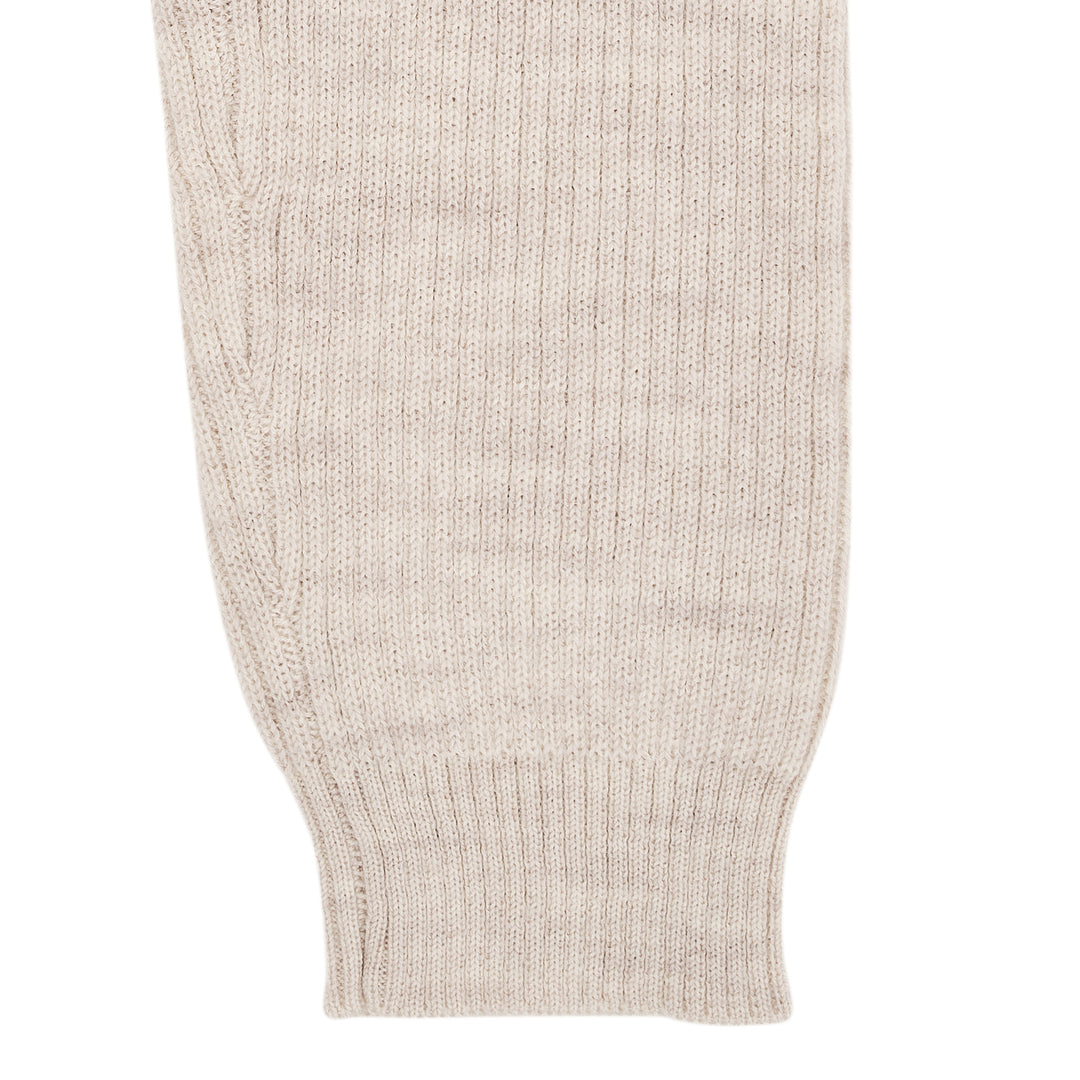 Merino ribbleggings med snøring Sand