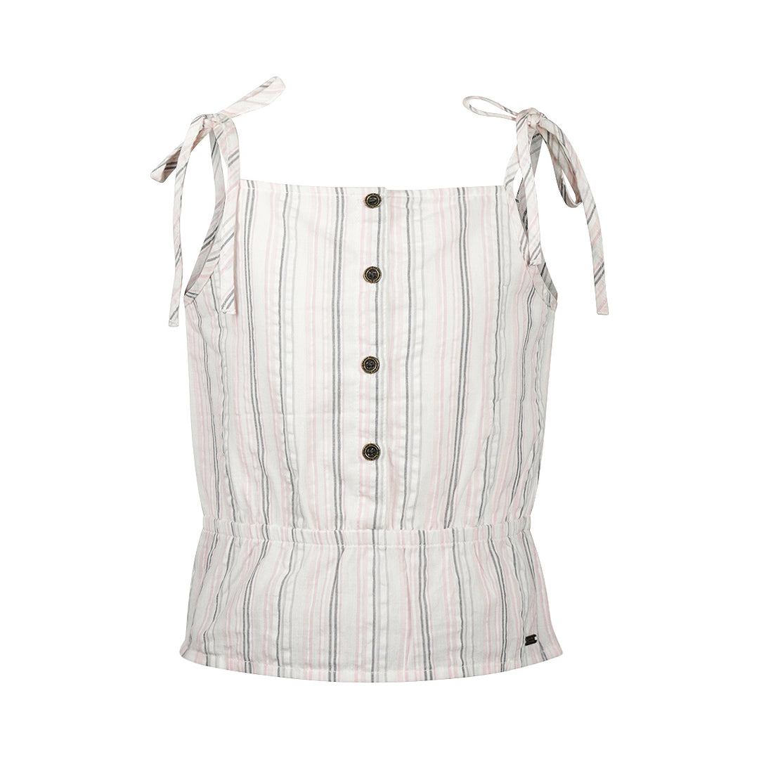 Topp stripet grey pink
