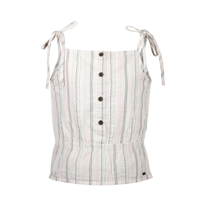 Topp stripet grey pink