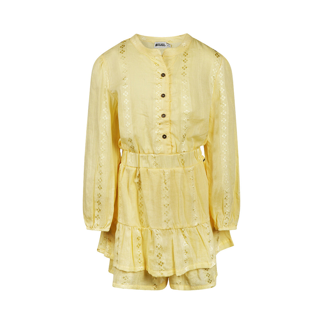 Yellow Dress with shorts