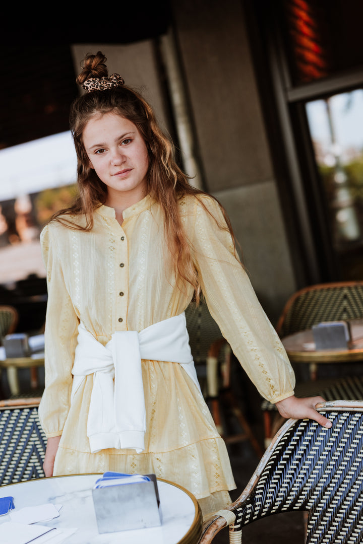 Yellow Dress with shorts