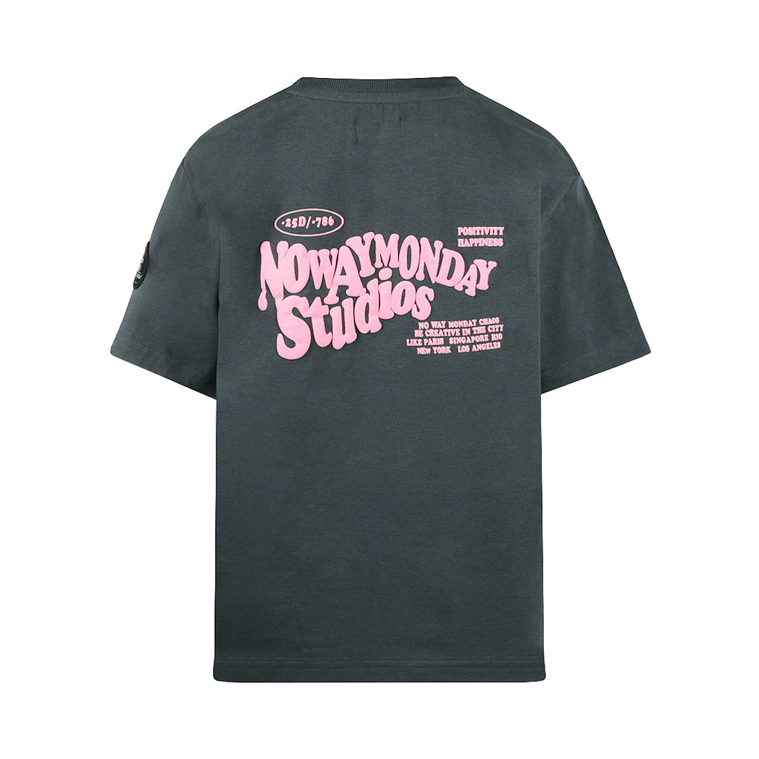 T-shirt  Anthracite bubble gum