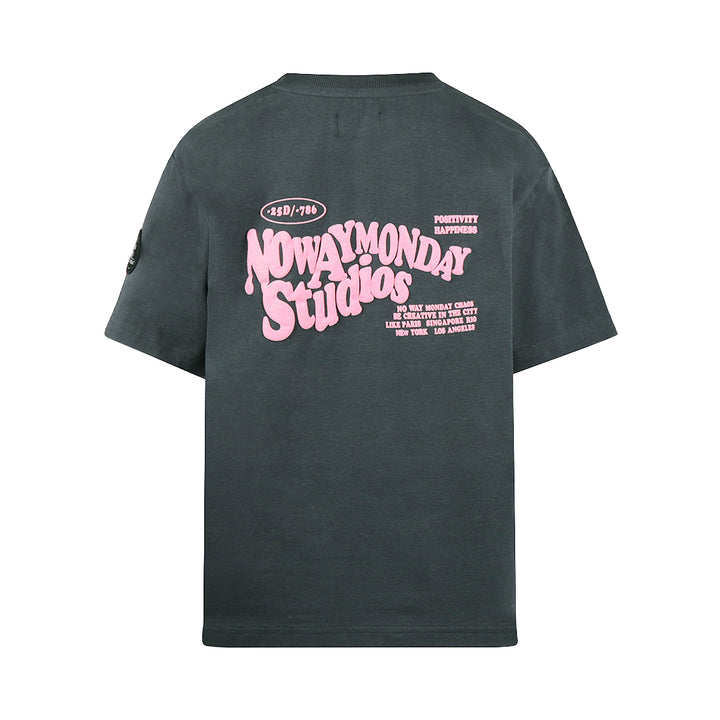 T-shirt  Anthracite bubble gum