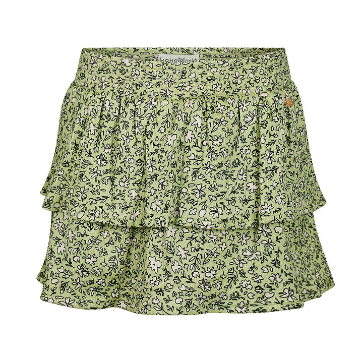 Skort green flowers