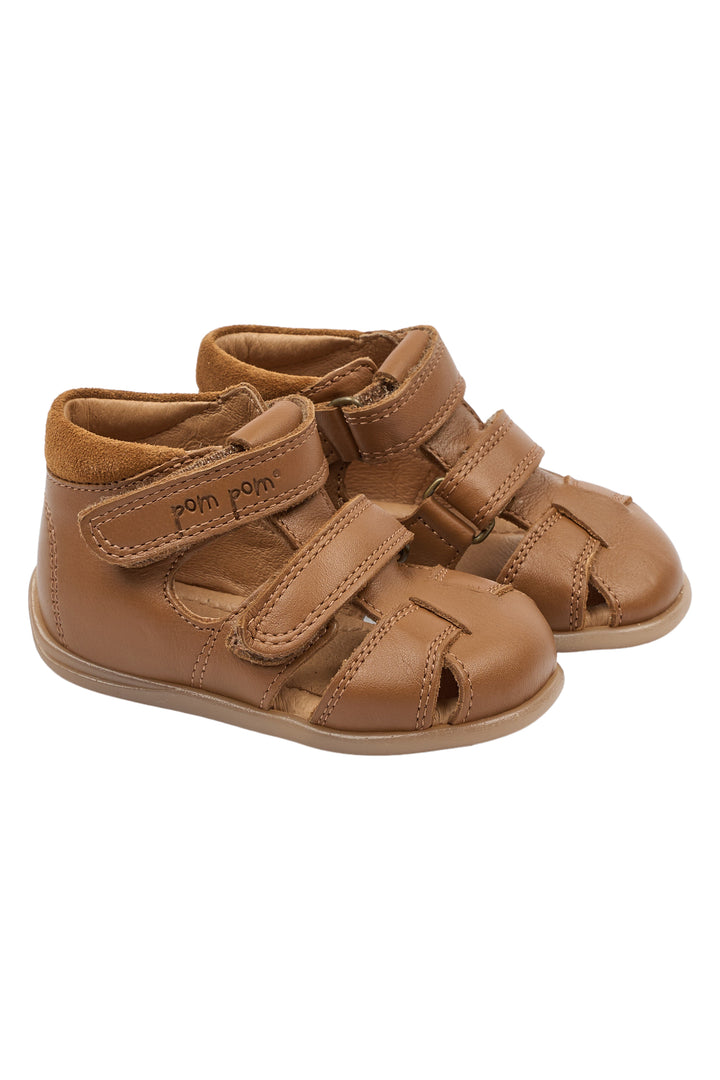 Skinnsandaler Camel