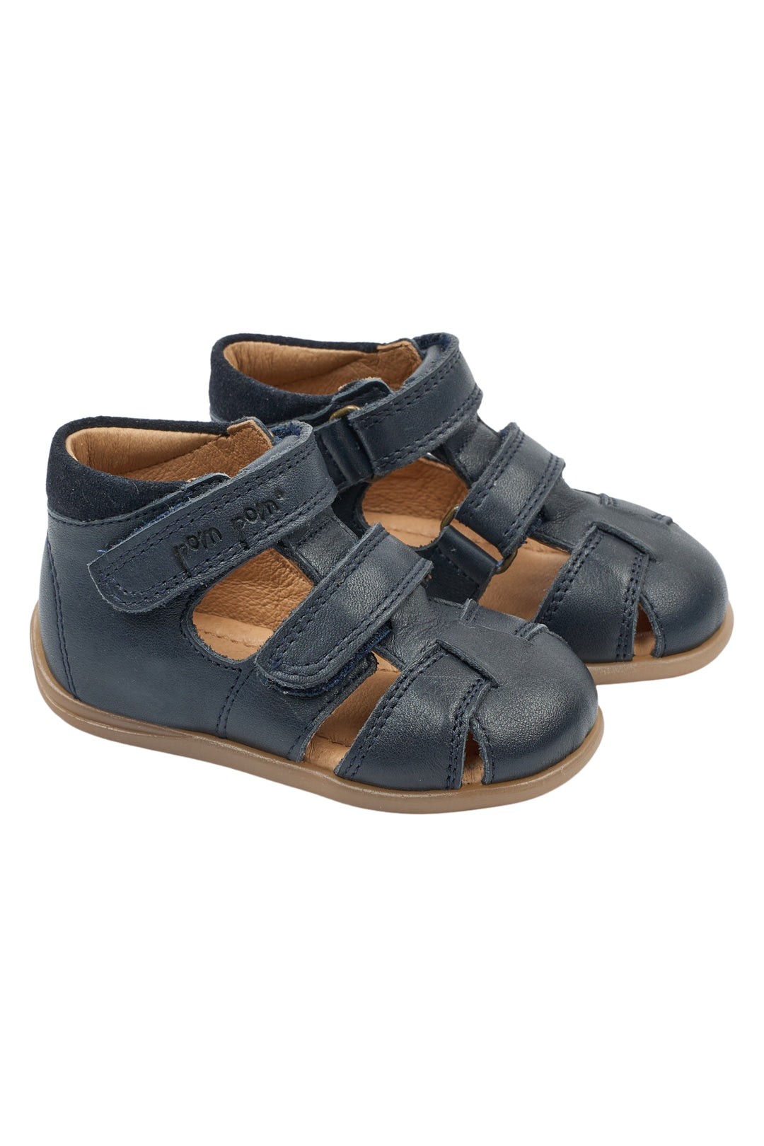 Skinnsandaler Navy