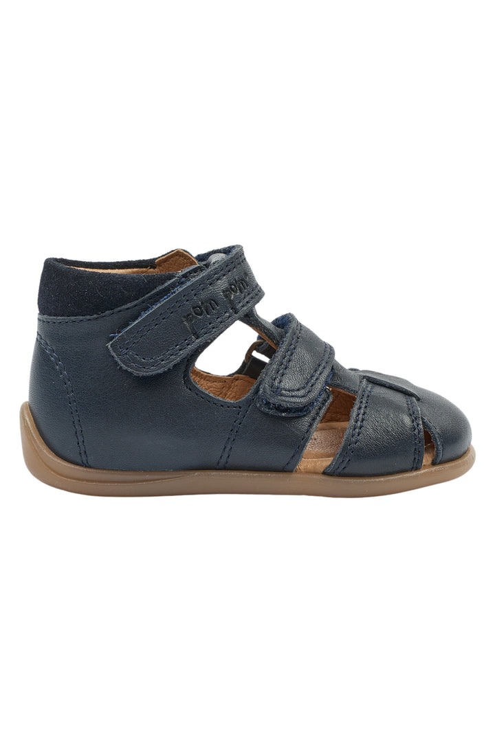 Skinnsandaler Navy