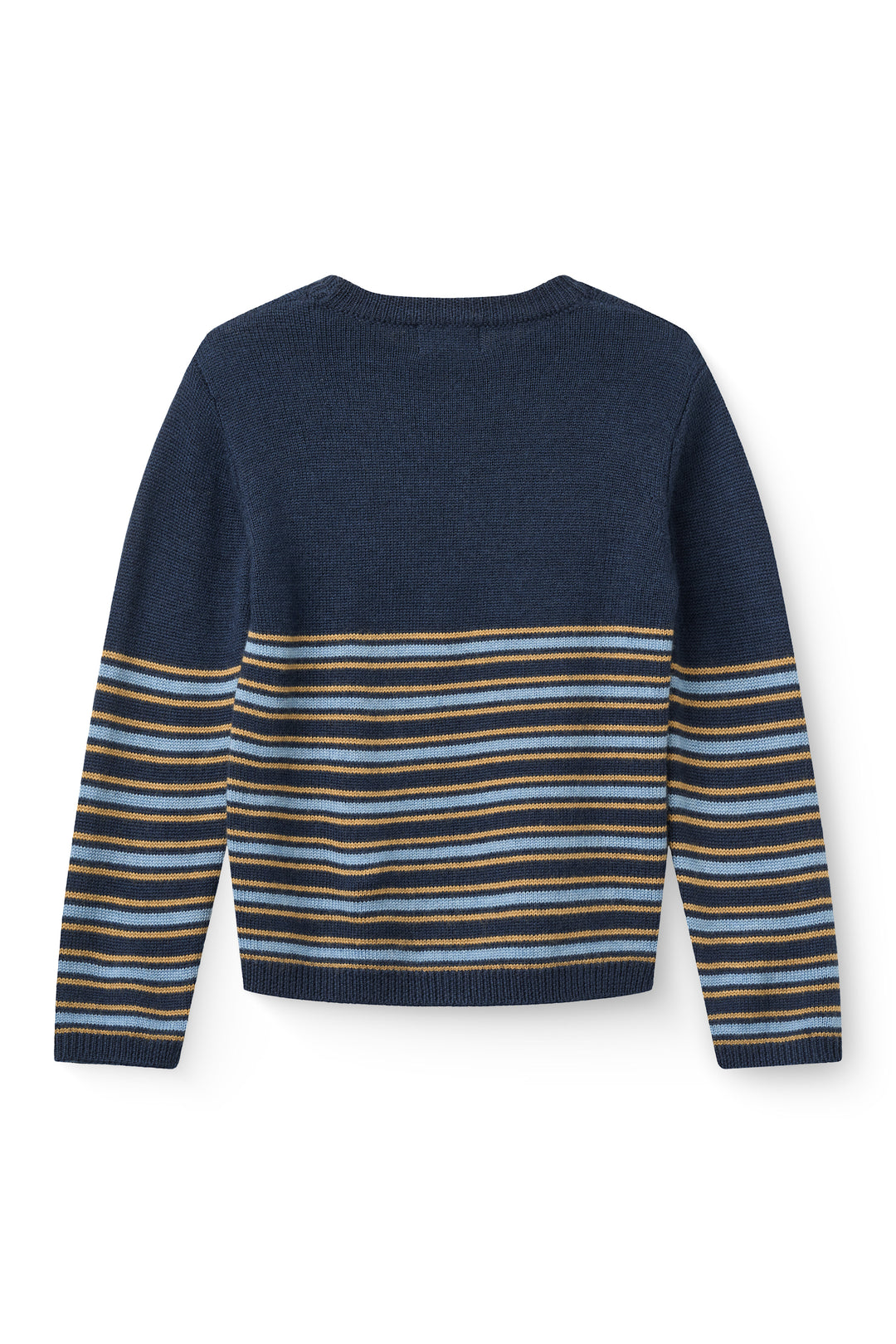 Striped Merino Sweater Navy Comb