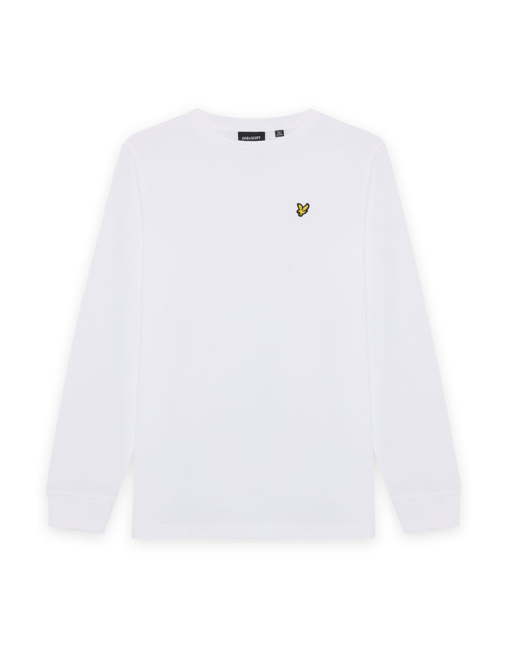 Plain LS T-shirt - White