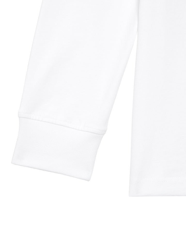 Plain LS T-shirt - White