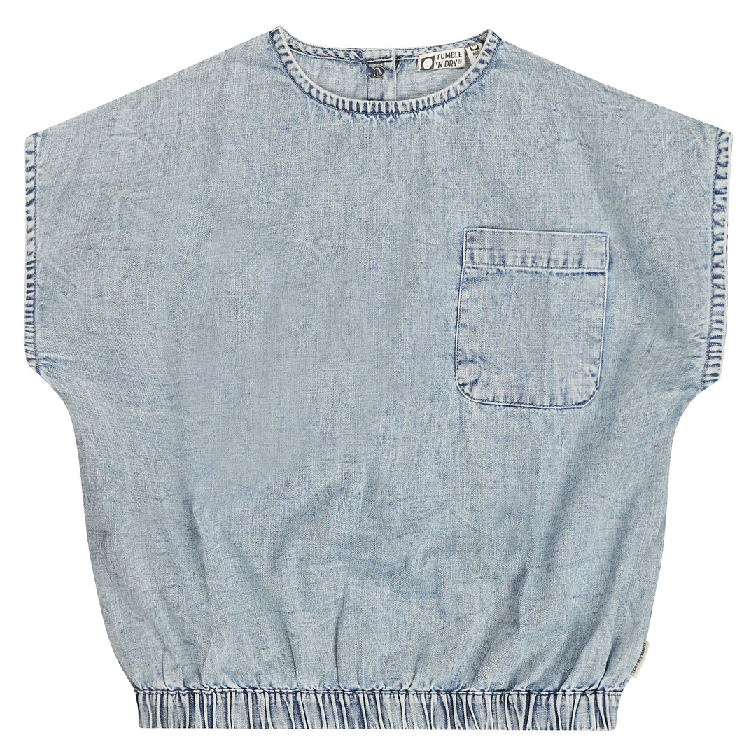 Denim Top Mirtillo