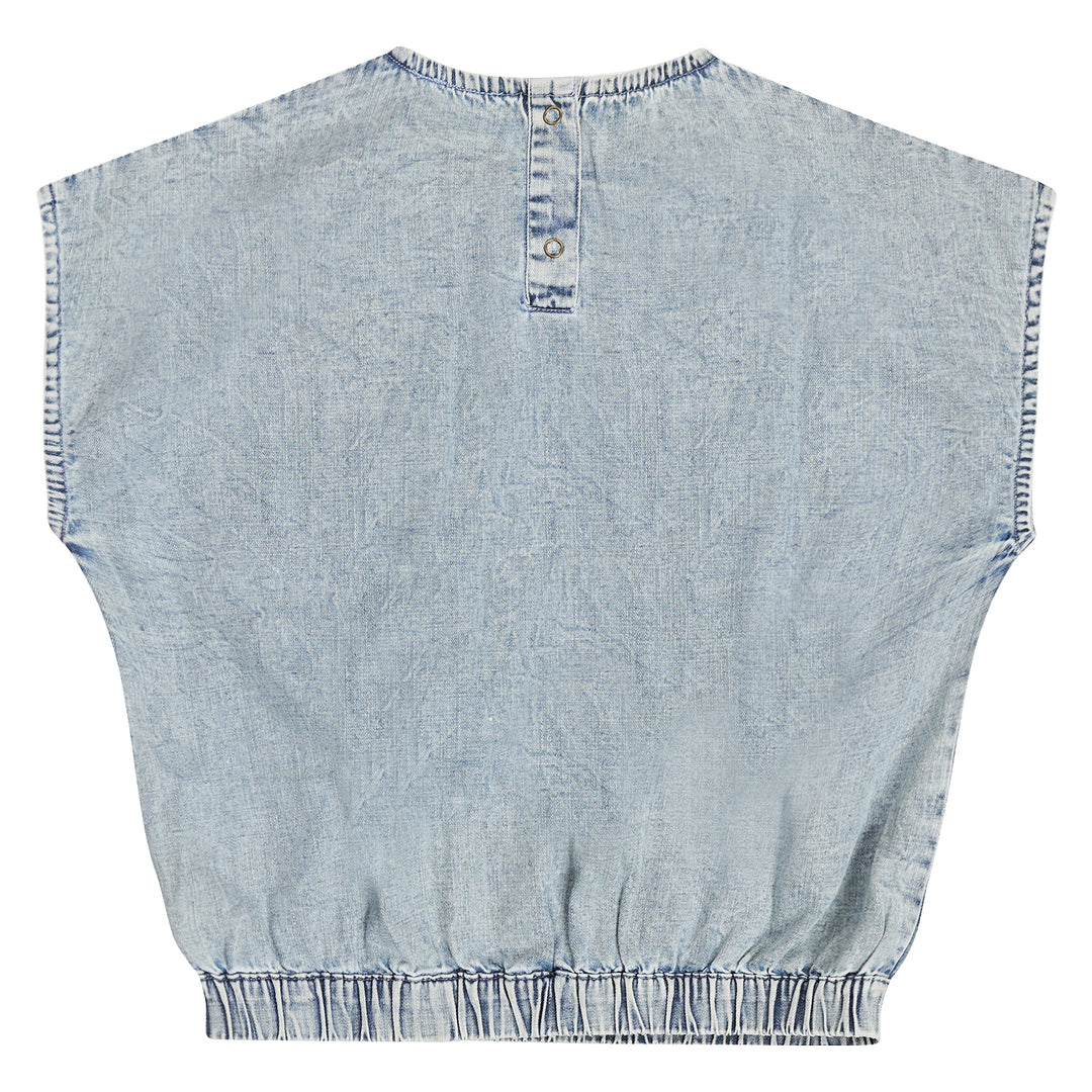 Denim Top Mirtillo
