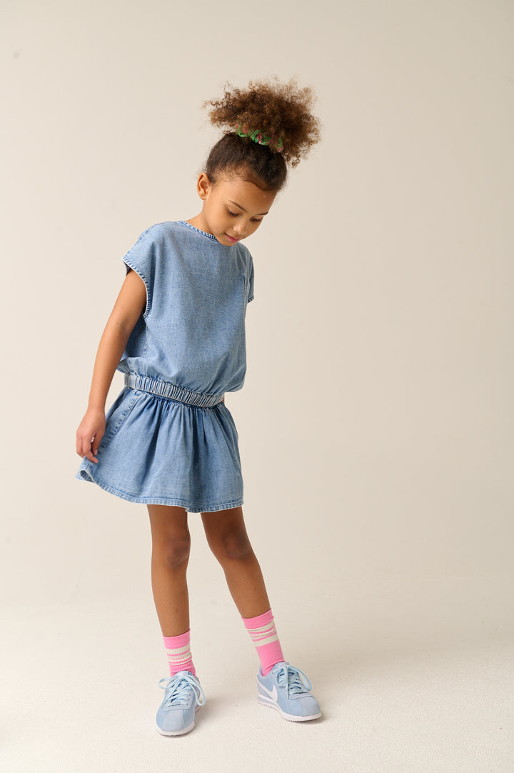 Denim Top Mirtillo