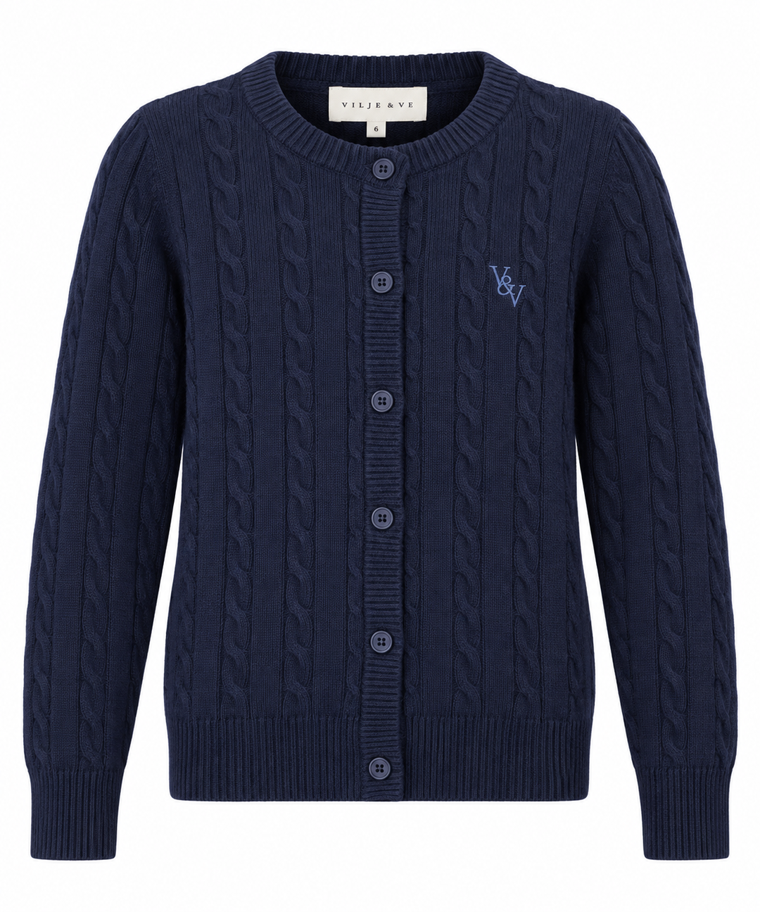 Elise strikket cardigan Dark Navy