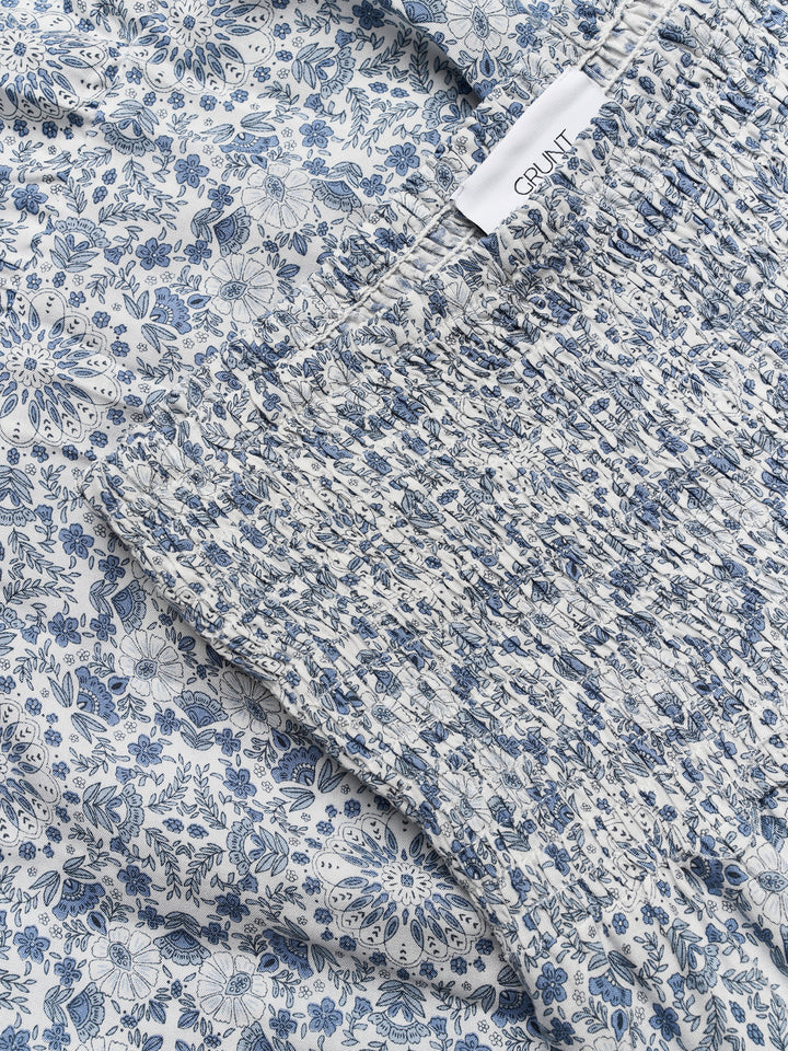 Boho- Skjørt Viskose denimblue