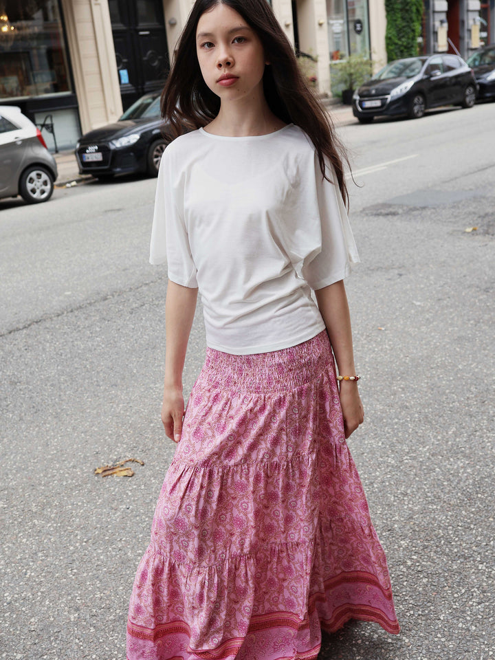 Boho- Skjørt Viskose rose