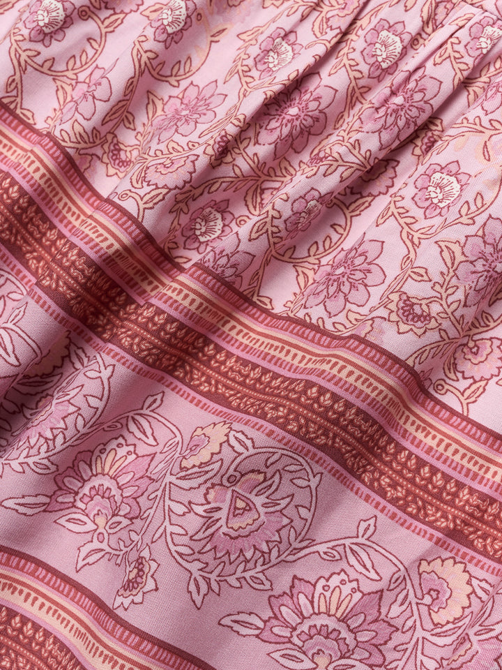 Boho- Skjørt Viskose rose