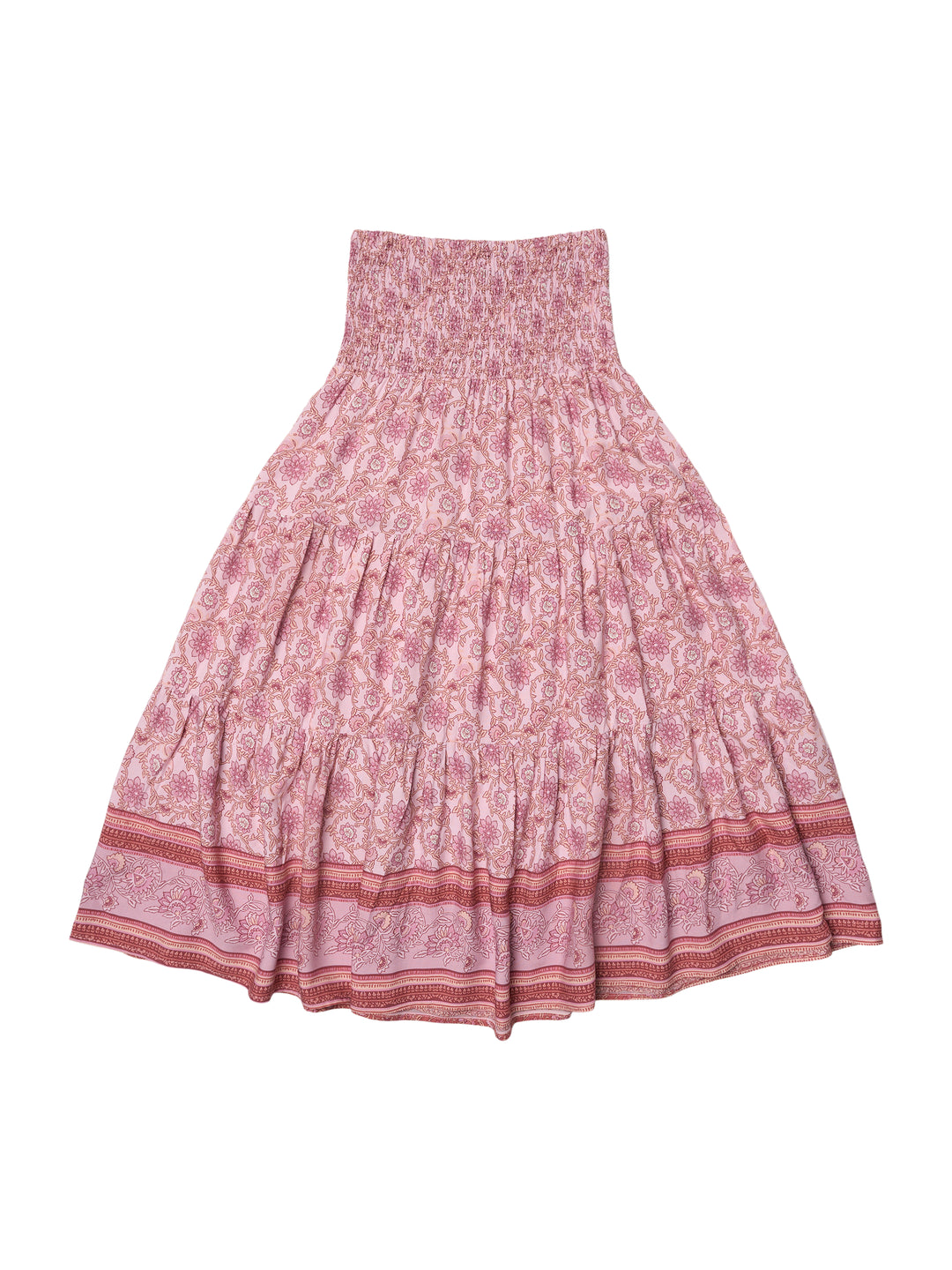 Boho- Skjørt Viskose rose