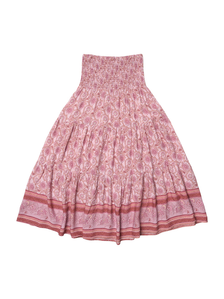 Boho- Skjørt Viskose rose