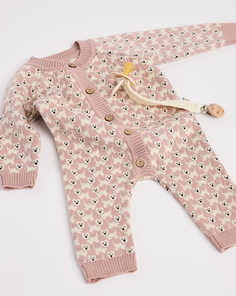 Merinoull heldress små valper rosa