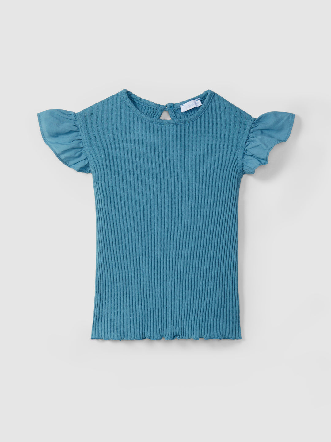 T-Shirt m/puff Blå