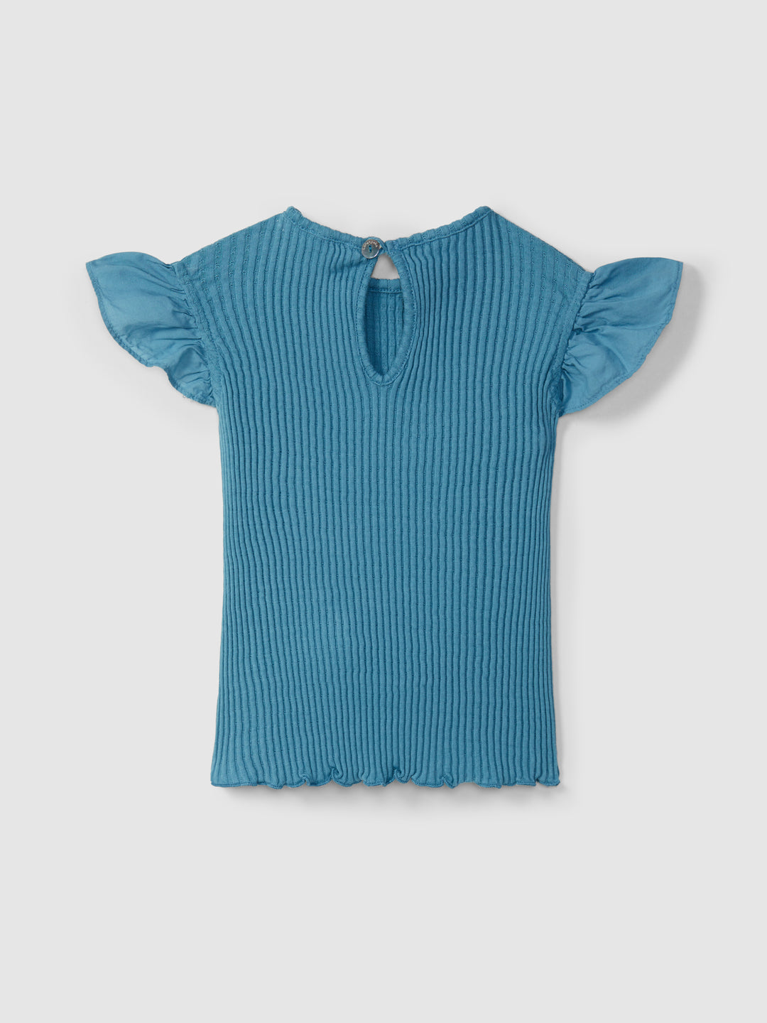 T-Shirt m/puff Blå