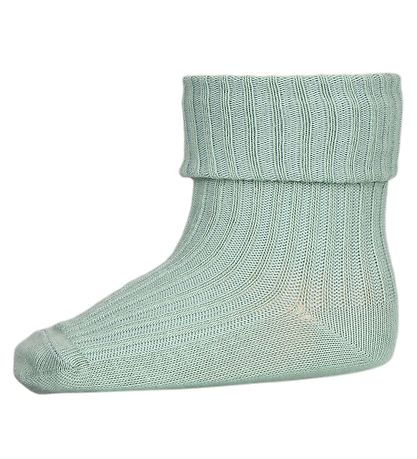 cotton rib baby socks light mint
