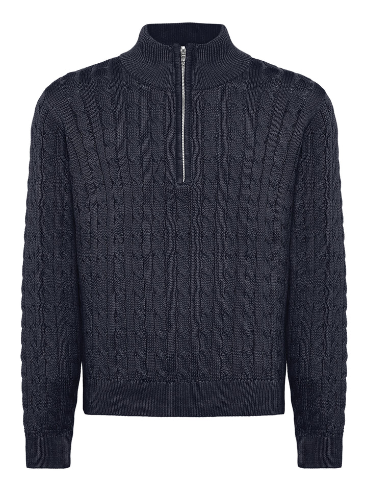 Kabel genser Half-zip
