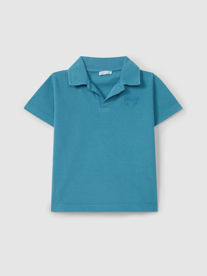 Polo Pique Azul