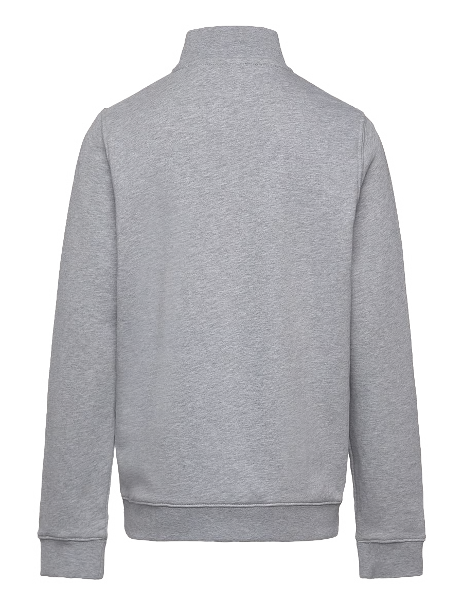 Quarter Zip Pullover - Light Grey Marl